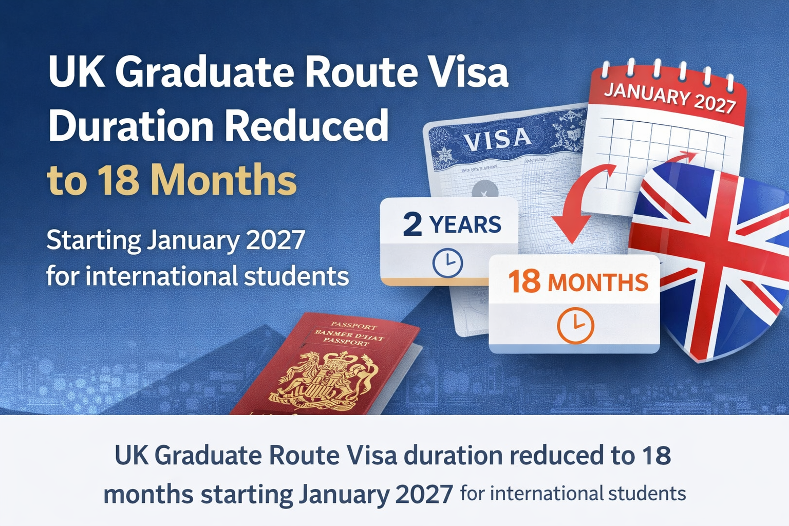 UK Graduate Route Visa Reduced to 18 Months (2027 Update) | Dynamic Study Abroad