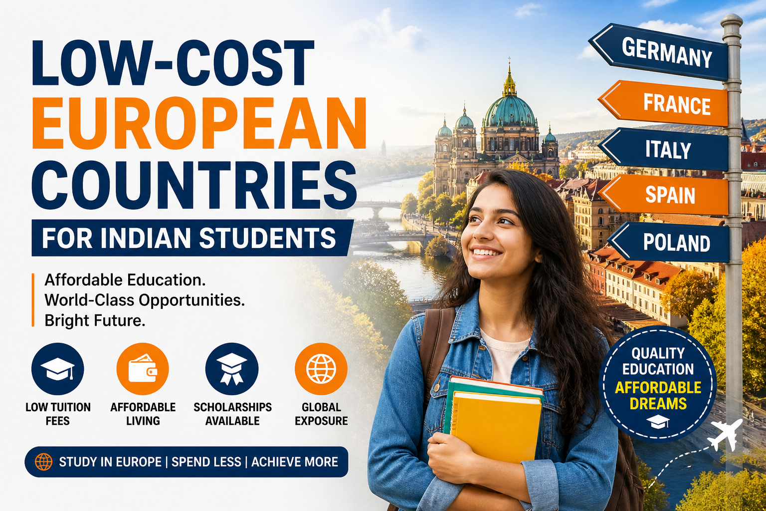 Low-Cost European Countries for Indian Students