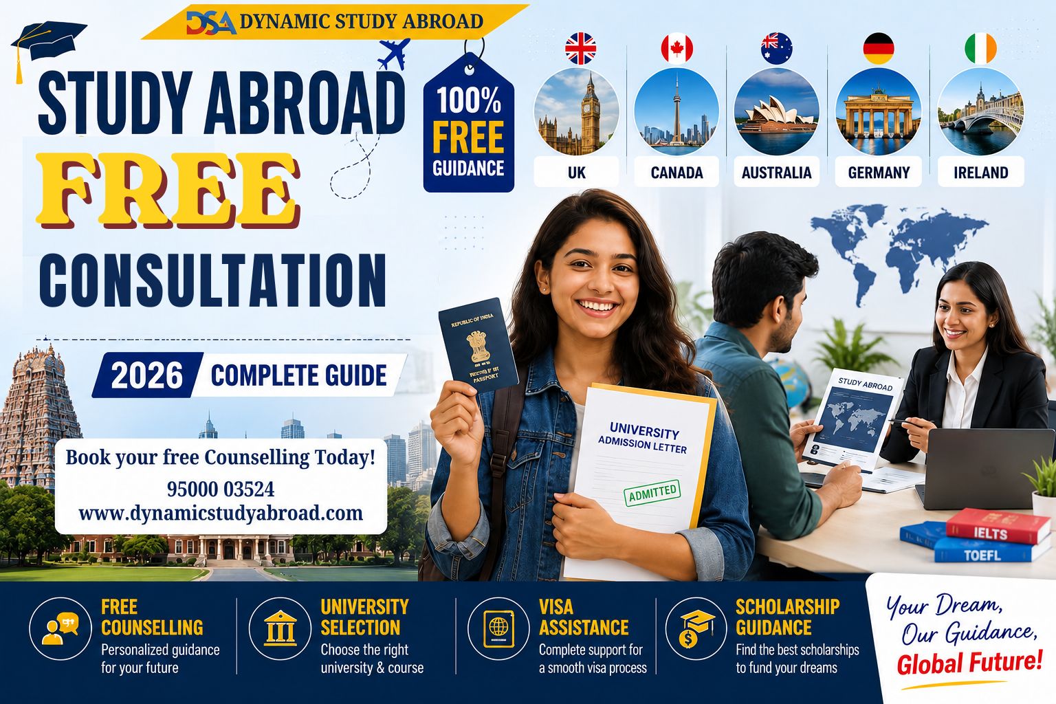 Free Study Abroad Consultants in Chennai 2026