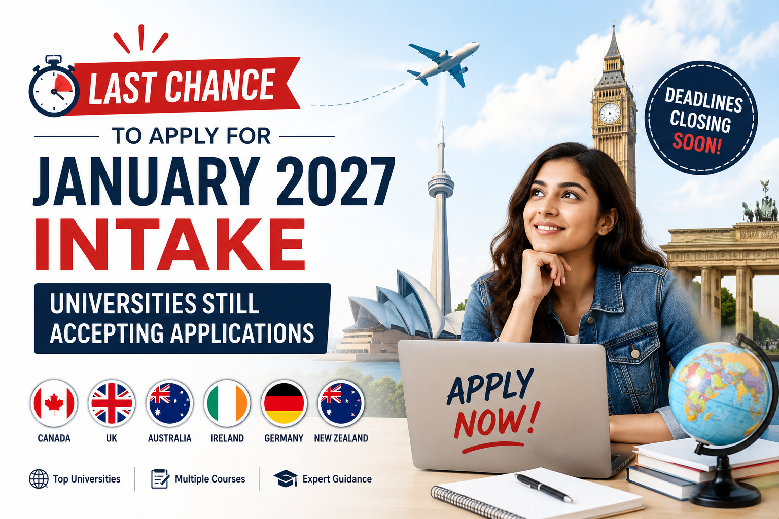 Last Chance to Apply for January 2027 Intake: Universities Still Accepting Applications